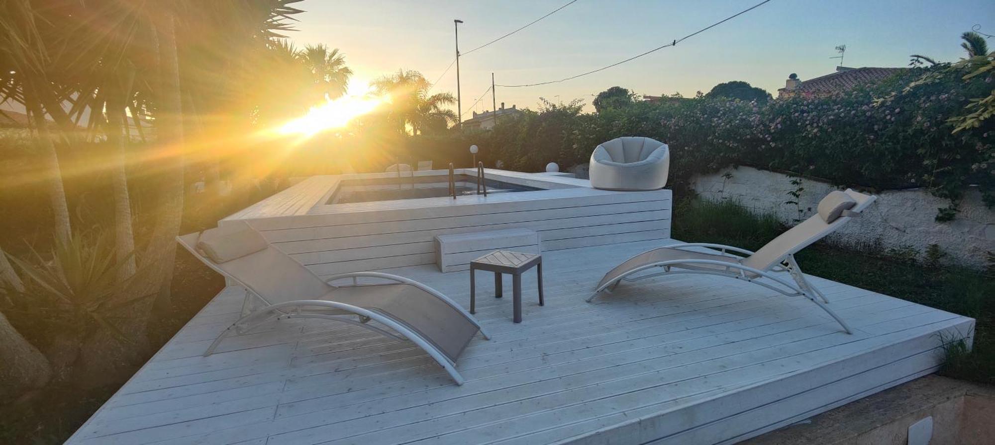 Pool Seaside Relais - Ville Ninfea, Marea, Rosa E Cassiopea Фонтане-Бьянке Экстерьер фото